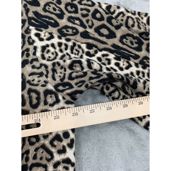 Umgee USA Womens Small Leopard Print Top Short sleeve 95% Polyester 5% Spandex - Picture 4 of 9